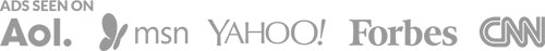 Advertisements seen on major media outlets